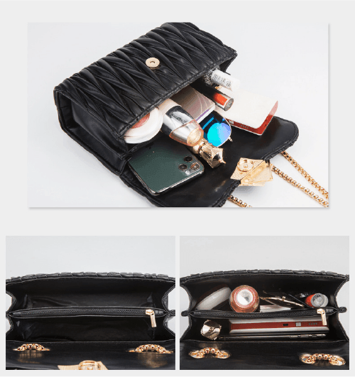 Bolsa Compacta em Couro - Vienza