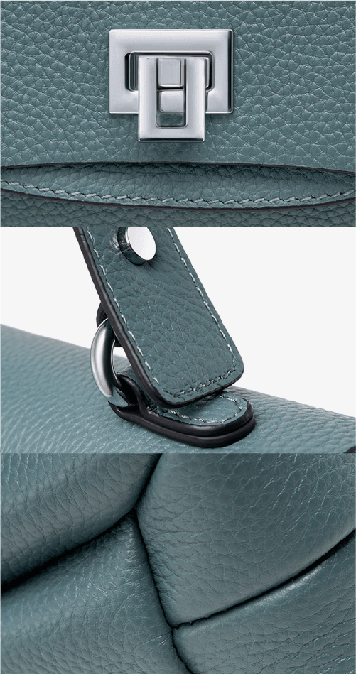 Bolsa Compacta em Couro Legítimo - Melbourn