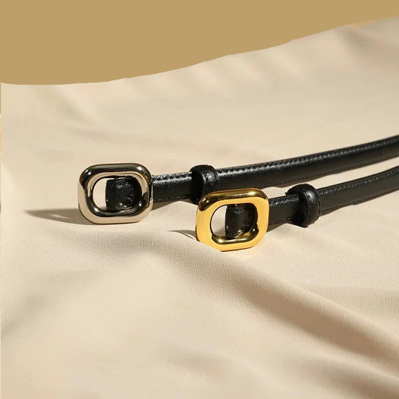 Cinto Feminino em Couro Legítimo - Perla