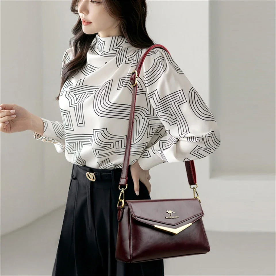 Bolsa em Couro Legítimo - Lona