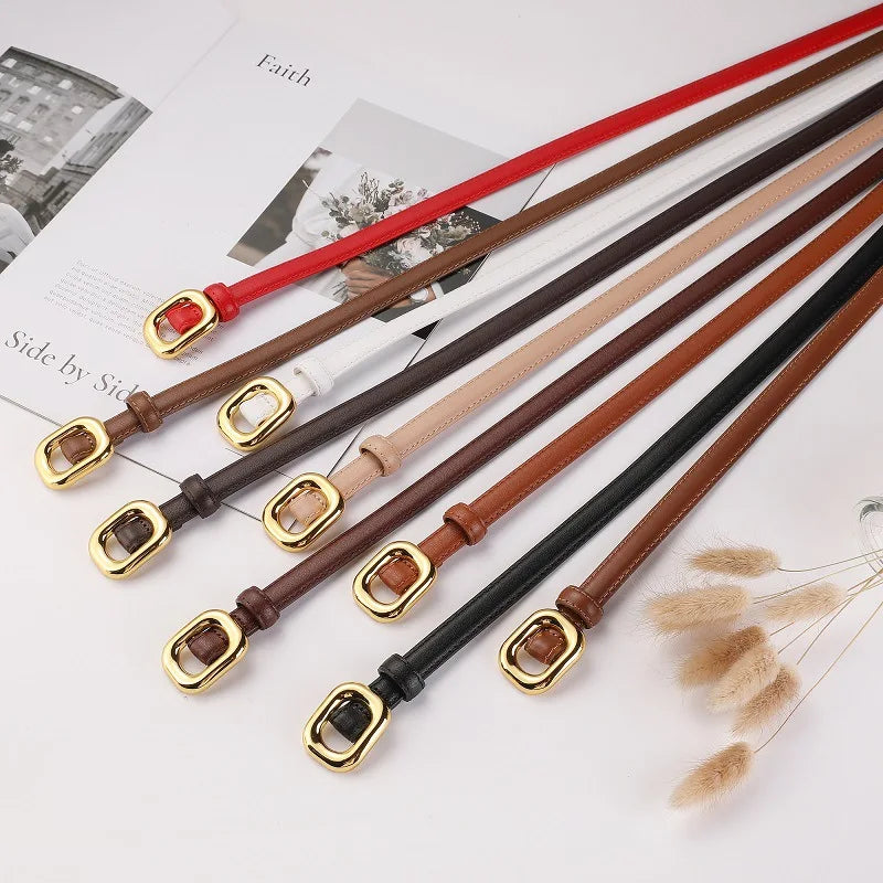 Cinto Feminino em Couro Legítimo - Perla